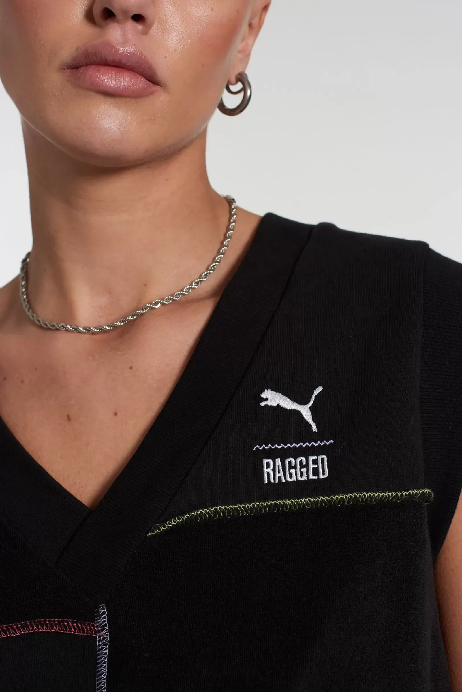 Knitwear & Sweats^The Ragged Priest Puma X vest Black