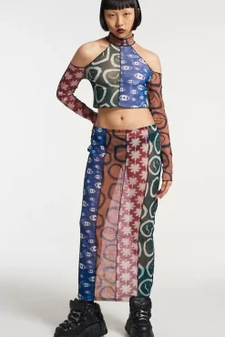 Skirts & Shorts^The Ragged Priest Quantum Mesh Maxi Skirt