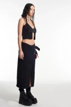 T-Shirts & Tops^The Ragged Priest Rachel Buckle Halter Top