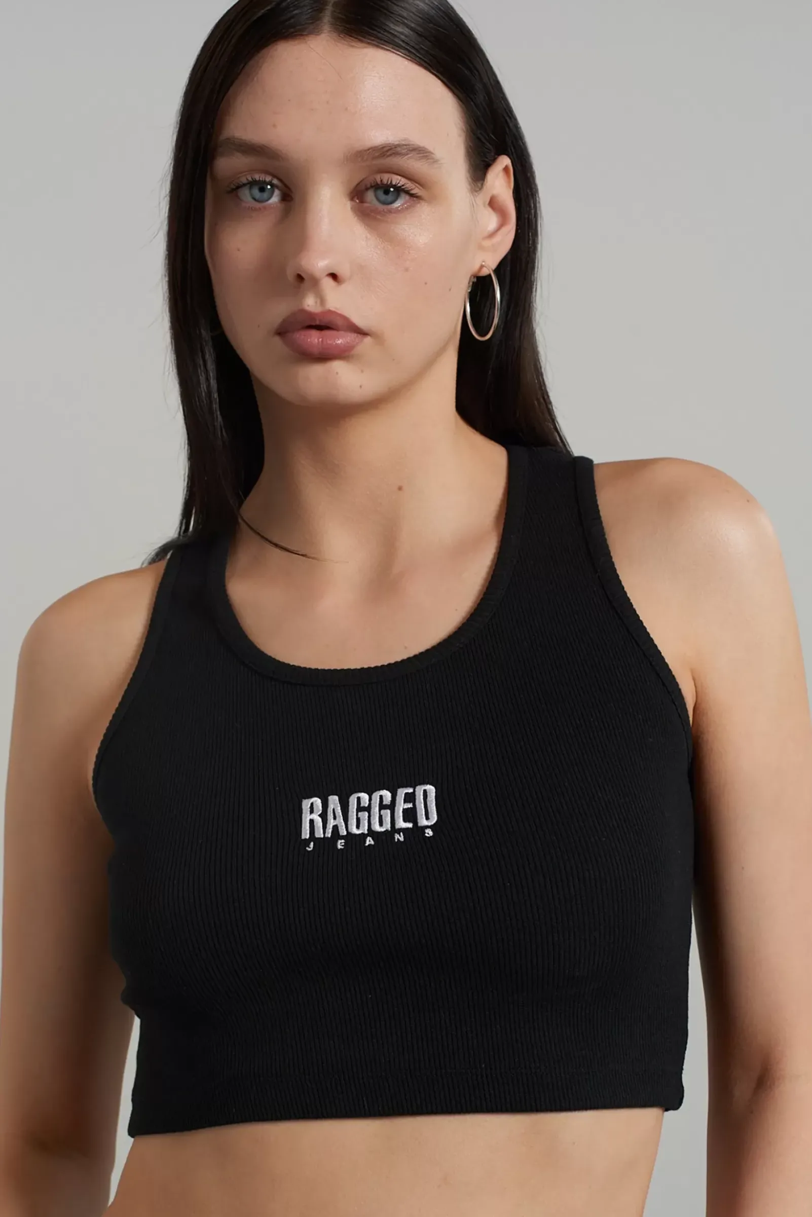 T-Shirts & Tops^The Ragged Priest Raggedribbed Vest Black