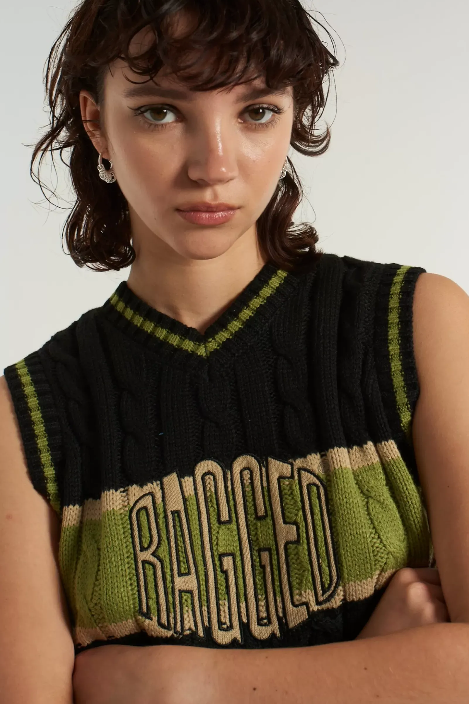Knitwear & Sweats^The Ragged Priest Ragged Varsity Knit Vest