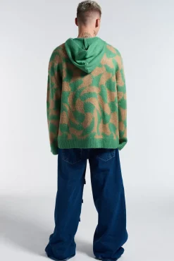 Knitwear, Sweatshirts & Hoodies^The Ragged Priest Ragged Warped Knitted Hoodie