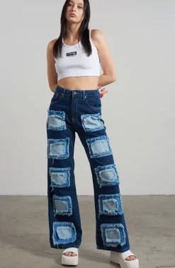Jeans^The Ragged Priest Rubic Baggy Jean Blue