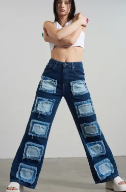 Jeans^The Ragged Priest Rubic Baggy Jean Blue