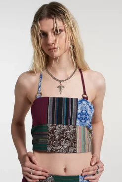 T-Shirts & Tops^The Ragged Priest Sabotage Patchwork Vest