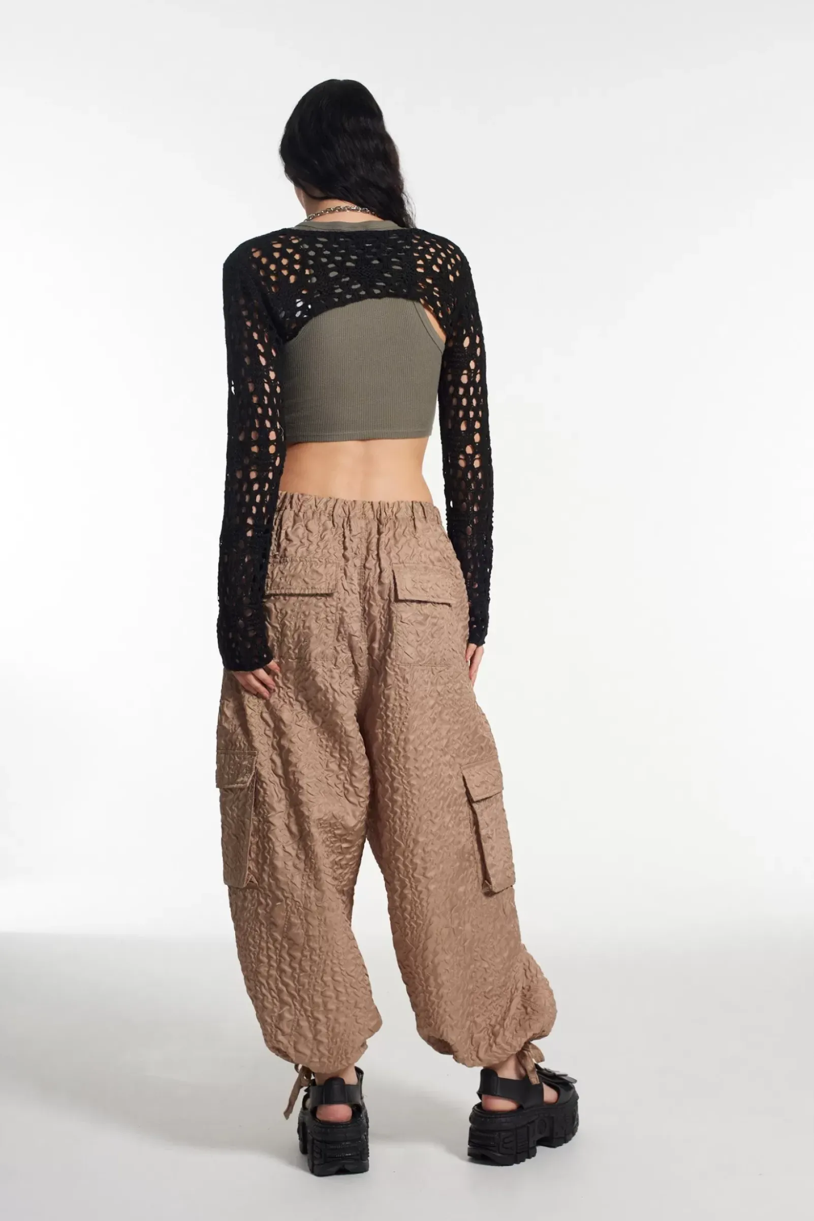 T-Shirts & Tops^The Ragged Priest Scorpion Cut Out Shrug Knit Top