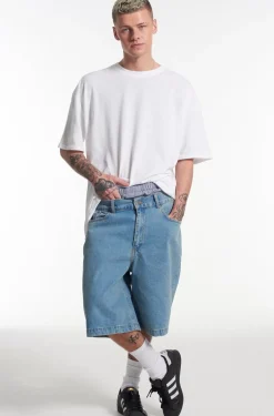 Jeans^The Ragged Priest Skater Shorts Mid Blue