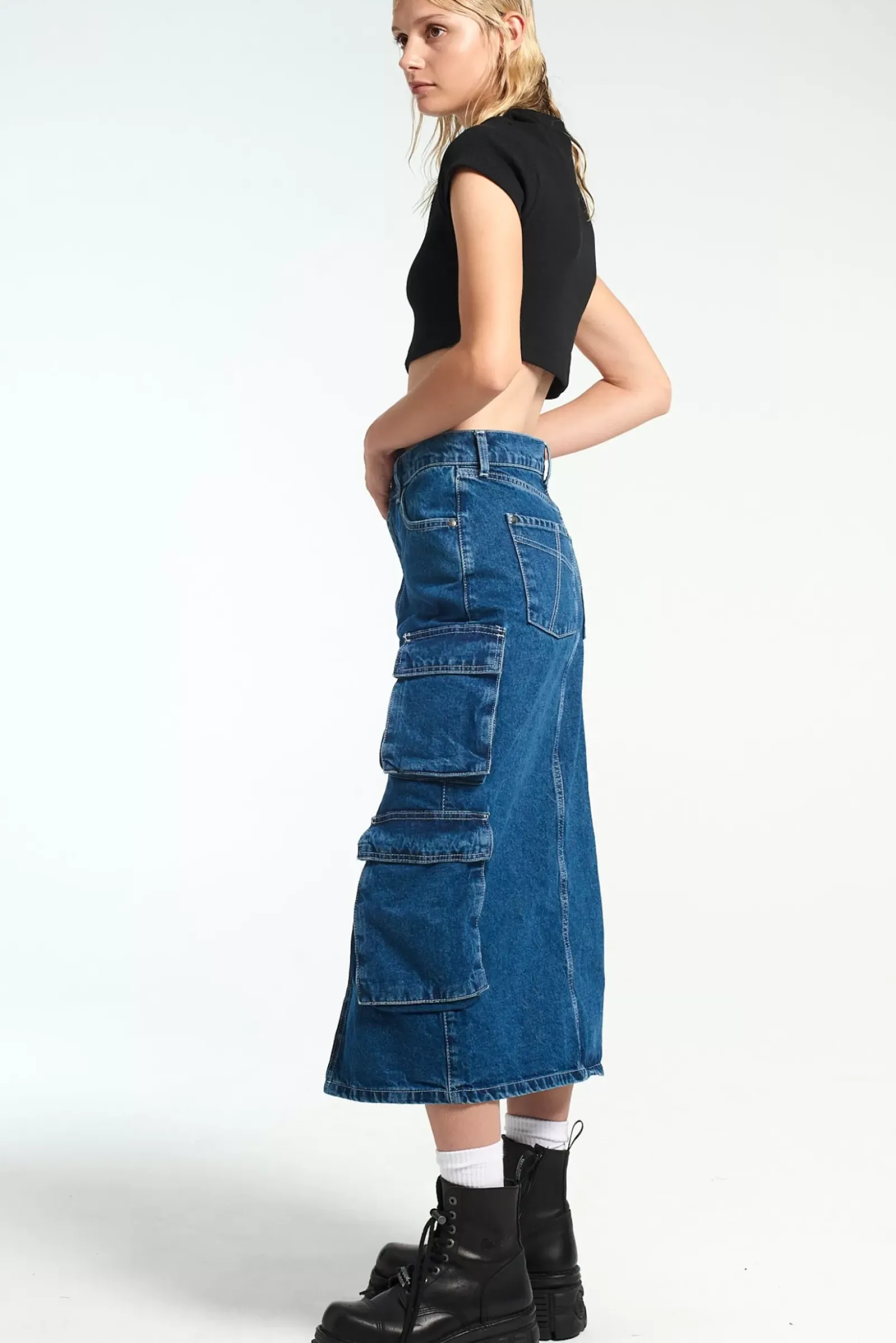 Skirts & Shorts^The Ragged Priest Soda Combat Skirt - Blue