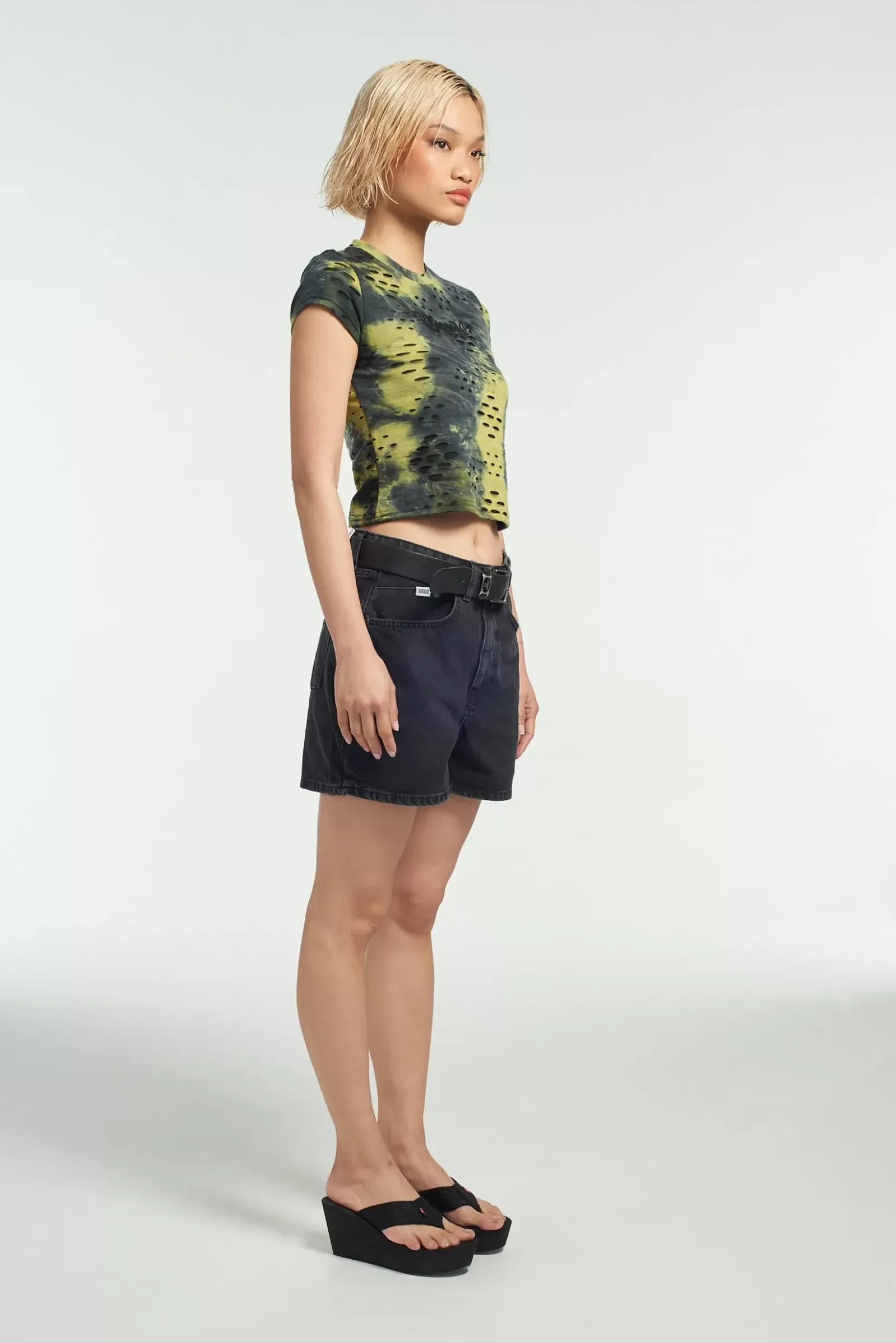 T-Shirts & Tops^The Ragged Priest Species Acid Wash Baby Tee