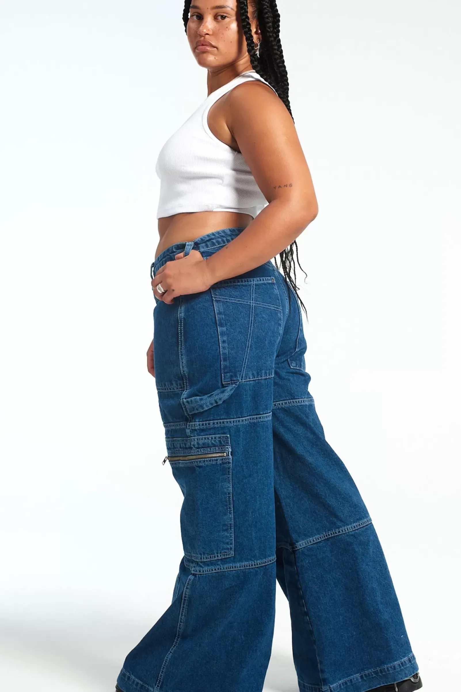 Jeans^The Ragged Priest Sweeper Jean Blue