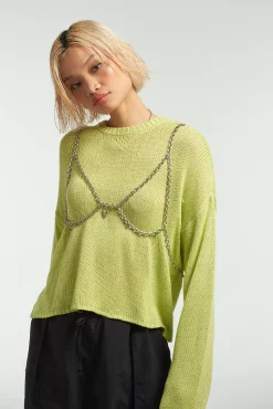 T-Shirts & Tops^The Ragged Priest Trinket Layered Knit