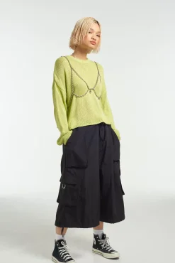 T-Shirts & Tops^The Ragged Priest Trinket Layered Knit