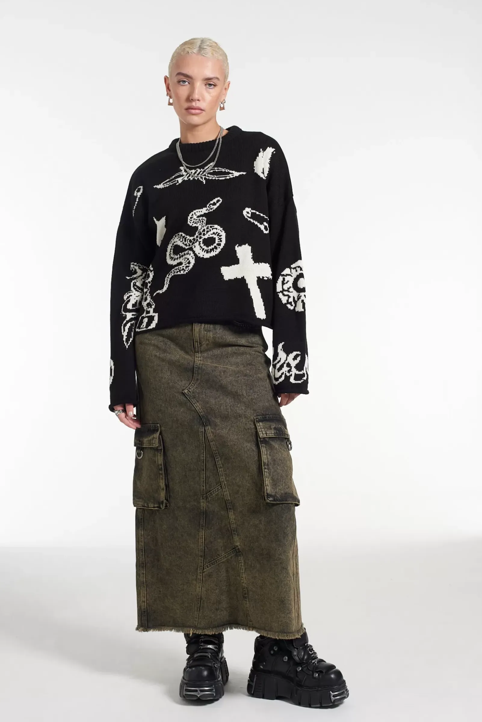 Knitwear & Sweats^The Ragged Priest Vandal Knit Black