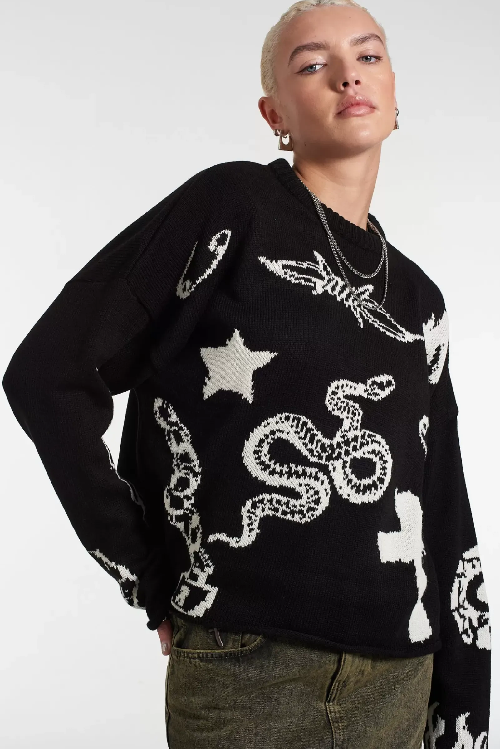 Knitwear & Sweats^The Ragged Priest Vandal Knit Black