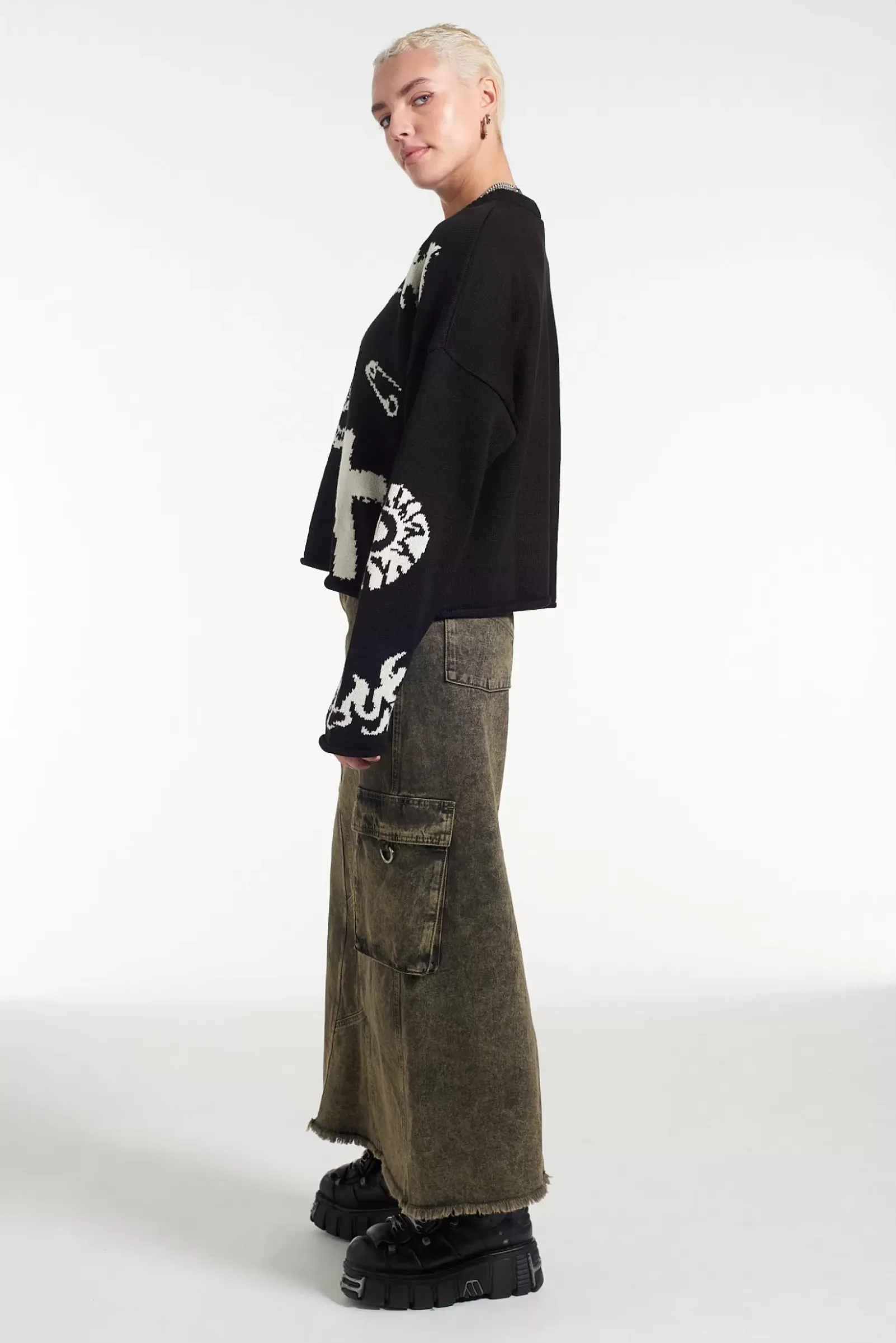 Knitwear & Sweats^The Ragged Priest Vandal Knit Black
