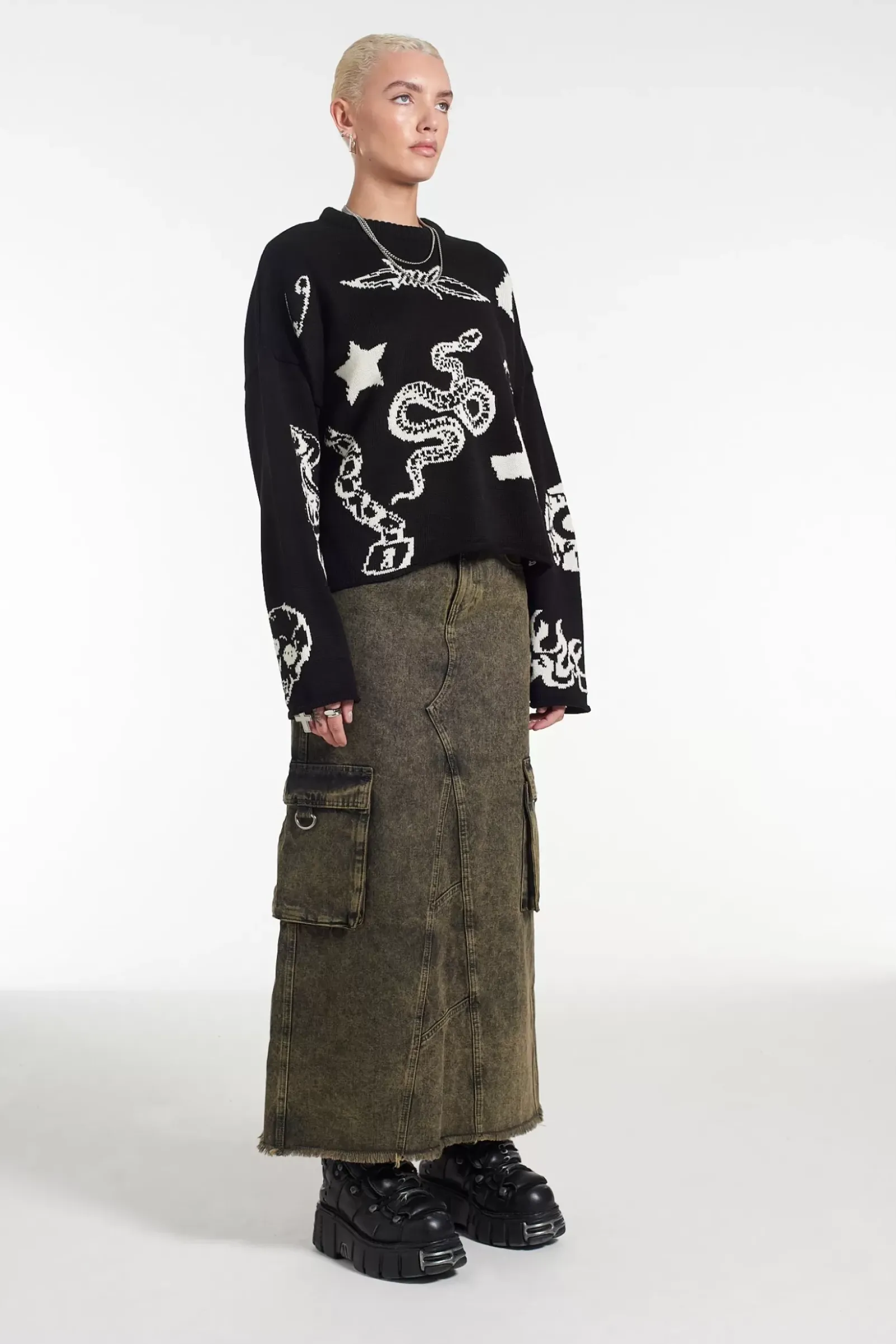 Knitwear & Sweats^The Ragged Priest Vandal Knit Black