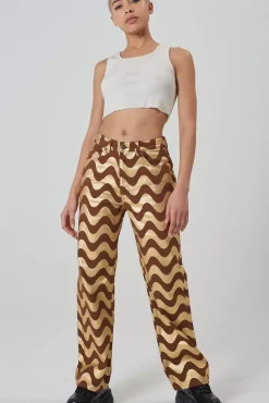Jeans^The Ragged Priest Wave Jean - Gold Gold & Brown