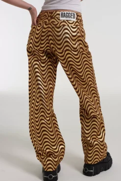 Jeans^The Ragged Priest Wave Jean Gold & Brown