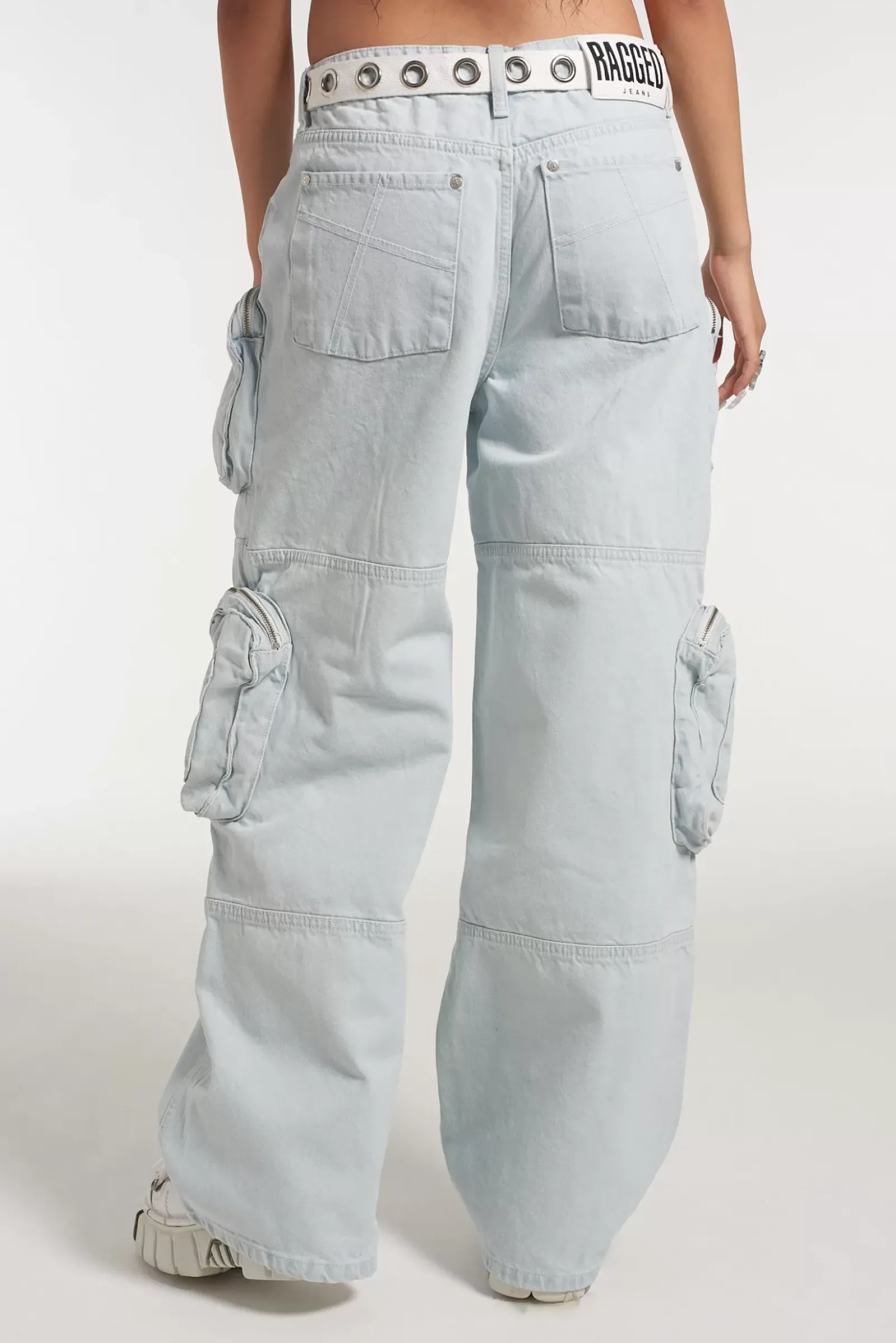 Jeans^The Ragged Priest Zip Combat Release Jean Stonewash