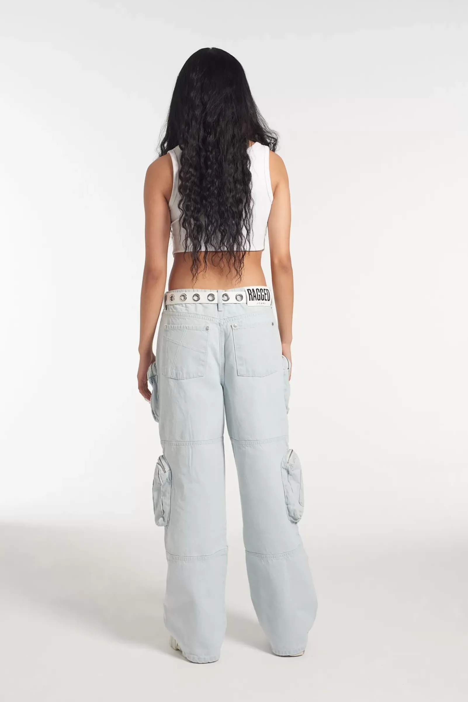 Jeans^The Ragged Priest Zip Combat Release Jean Stonewash